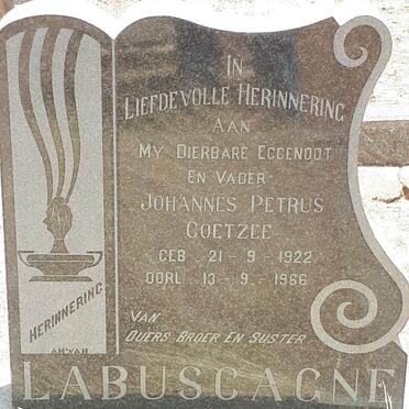 LABUSCAGNE Johannes Petrus Coetzee 1922-1966