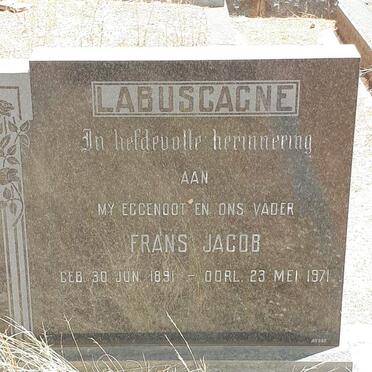 LABUSCAGNE Frans Jacob 1891-1971