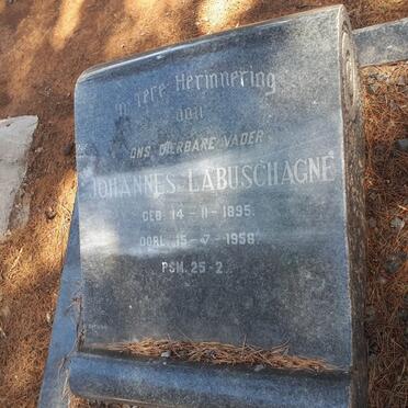 LABUSCHAGNE Johannes 1895-1958