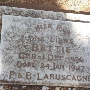 LABUSCAGNE Bettie 1926-1927