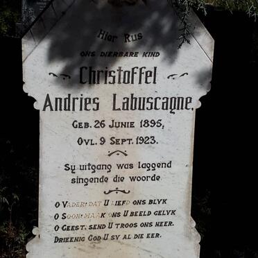 LABUSCAGNE Christoffel Andries 1895-1923