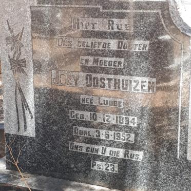 OOSTHUIZEN Joey nee LUBBE 1894-1952