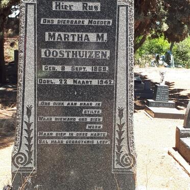 OOSTHUIZEN Martha M. 1869-1942