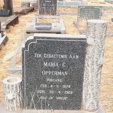 OPPERMAN Maria C. nee RIDGARD 1878-1968
