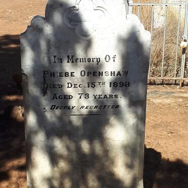 OPENSHAW Phoebe -1898