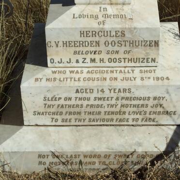 OOSTHUIZEN Hercules C.V. Heerden -1904