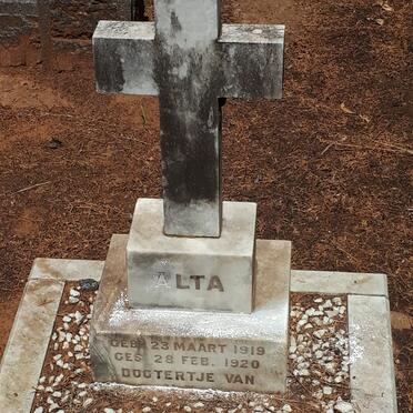 PRETORIUS Alta 1919-1920