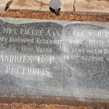 PRETORIUS Andries G.P. 1875-1943