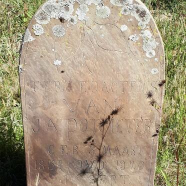 POTGIETER J.A. 185?-1920