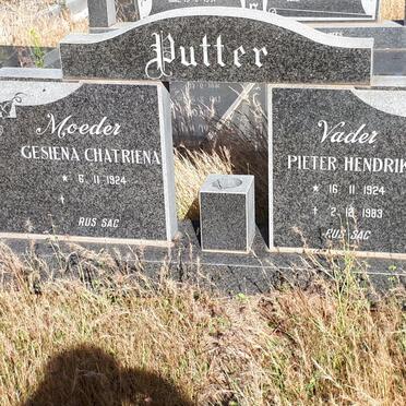 PUTTER Pieter Hendrik 1924-1983 &amp; Gesiena Chatriena 1924-
