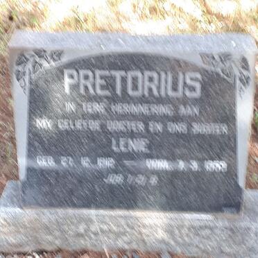 PRETORIUS Lenie 1912-1959