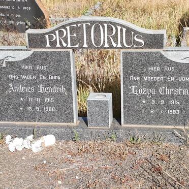PRETORIUS Andries Hendrik 1915-1988 &amp; Lazya Christina 1915-1983