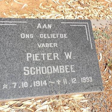 SCHOOMBEE Pieter W. 1914-1993