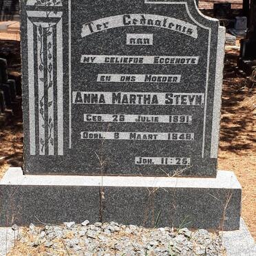 STEYN Anna Martha 1891-1948