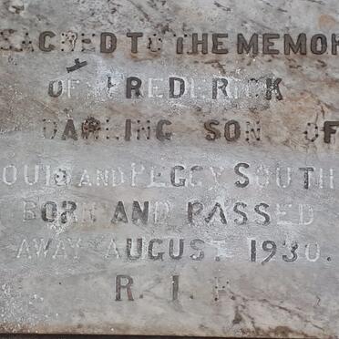 SOUTHEY Frederick 1930-1930