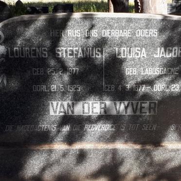 VYVER Lourens Stefanus, van der 1877-1925 &amp; Louisa Jacoba LABUSCAGNE 1877-1959