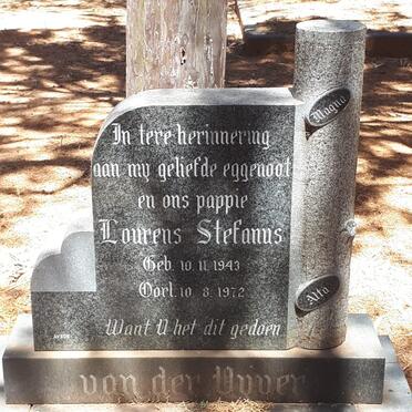 VYVER Lourens Stefanus, van der 1943-1972