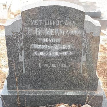 VERMAAK C.R. 1869-1953