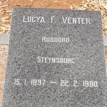 VENTER Lucya F. 1897-1980