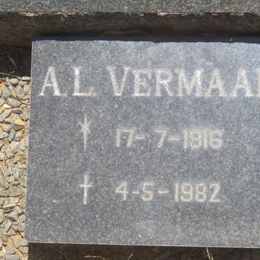 VERMAAK A.L. 1916-1982