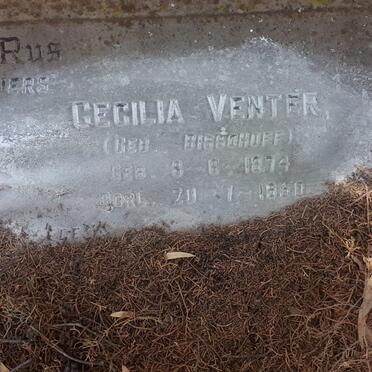 VENTER Cecilia nee BISSCHOFF 1874-1950