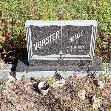 VORSTER Bellie 1903-1973