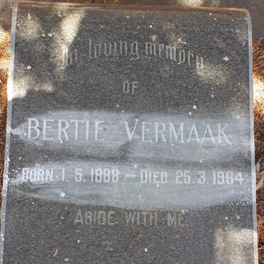 VERMAAK Bertie 1888-1964
