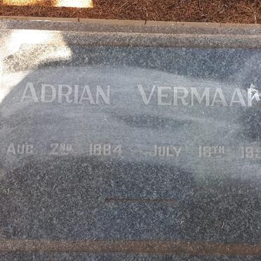 VERMAAK Adrian 1884-1950