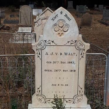 WALT A.J., v.d. 1883-1918