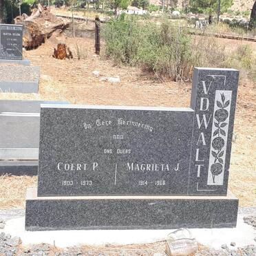 WALT Coert P., v.d. 1903-1973 &amp; Magrieta J. 1914-1966