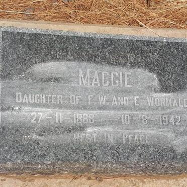 WORMALD Maggie 1888-1942