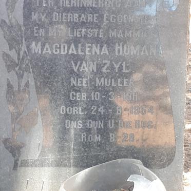 ZYL Magdalena Human, van nee MULLER 1911-1954