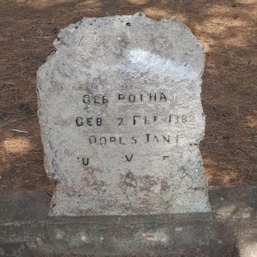 ? nee BOTHA 1882-?