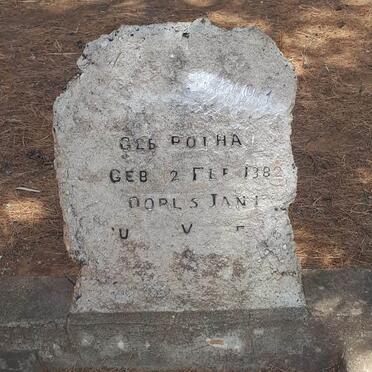 ? nee BOTHA 1882-?