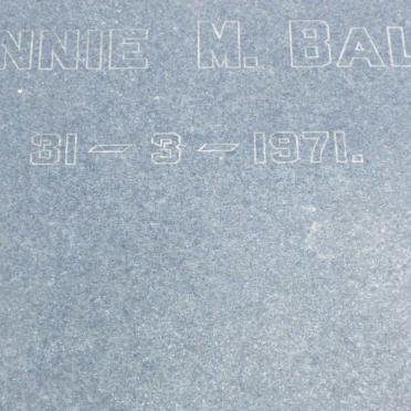 BALK Bennie M. -1971