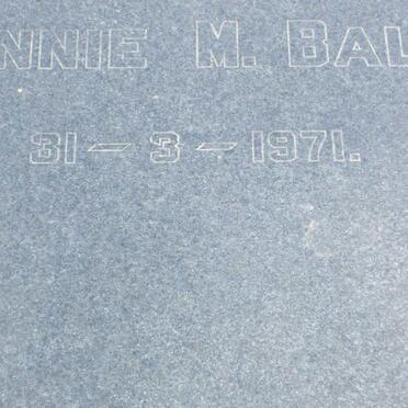 BALK Bennie M. -1971