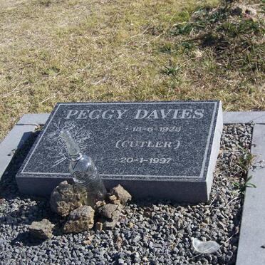 DAVIES Peggy nee CUTLER 1928-1997