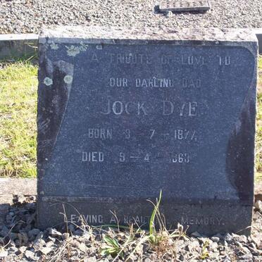 DYE Jock 1877-1963