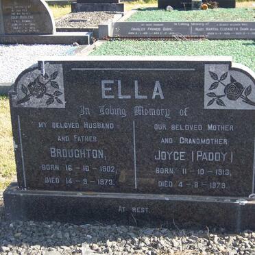 ELLA Broughton 1902-1973 &amp; Joyce 1613-1979