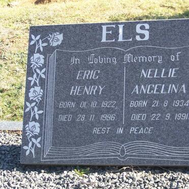 ELS Eric Henry 1922-1996 &amp; Nellie Angelina 1934-1991