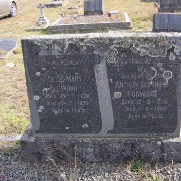 FORWARD Arthur Septimus 1875-1948 &amp; Agnes Mary 1891-1959