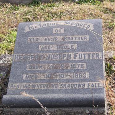 FUTTER Herbert Joseph 1878-1963