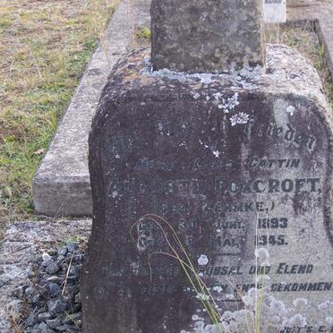 FOXCROFT Auguste nee ZEHMKE 1893-1944