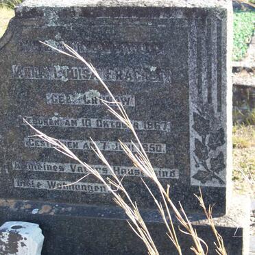 FRACHET Anna Louisa nee GRUNOW 1867-1950