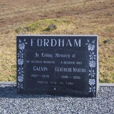 FORDHAM Calvin 1907-1976 &amp; Gertrude Martha 1908-1995