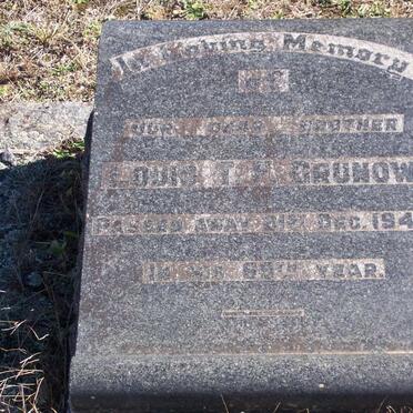 GRUNOW Louis T.F. -1940