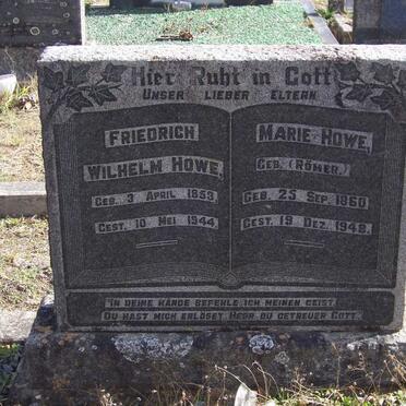 HOWE Friedrich Wilhelm 1853-1944 &amp; Marie RÖMER 1860-1948