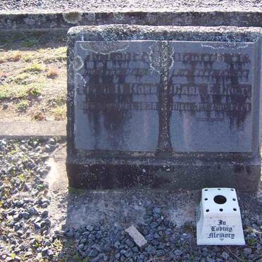 HORN Carl E. - 1??8 &amp; Eliza ? -1928