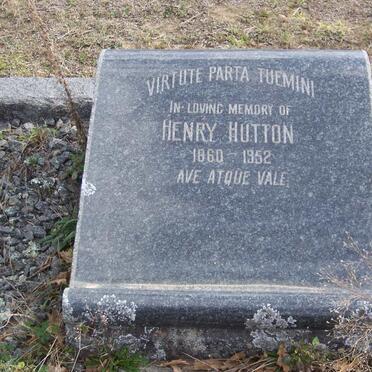 HUTTON Henry 1860-1952