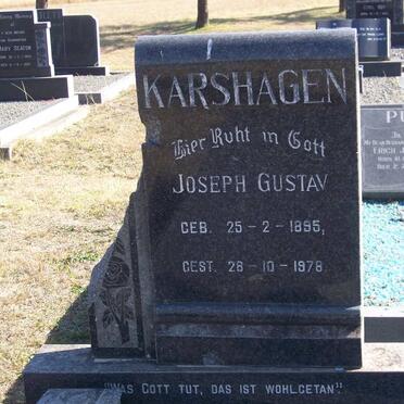 KARSHAGEN Joseph Gustav 1895-1978